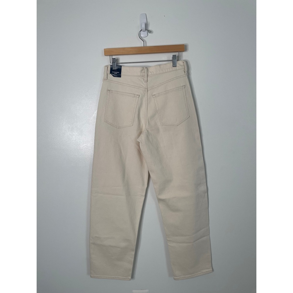 J.Crew Slim Barrel Jean Denim Women‎ 27 Tall Ecru Cream CQ558 New - Picture 4 of 12